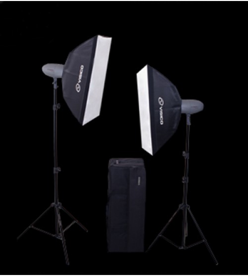 Visico VL-300 Plus Softbox Kit 2 Flash Head